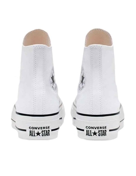 Converse All Star| Comprar Convese de bota blancas de lona y plataforma