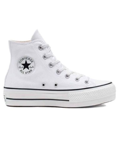 Converse All Star| Comprar Convese de bota blancas de lona y plataforma