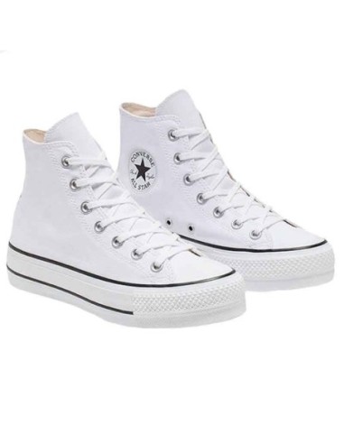 Converse All Star| Comprar Convese de bota blancas de lona y plataforma