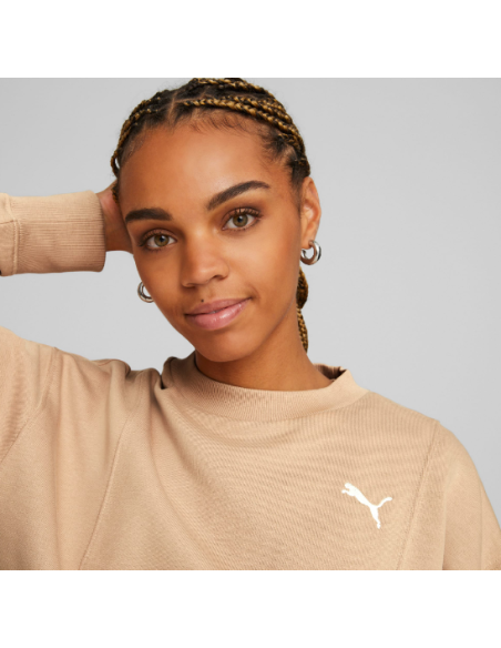 Sudadera Puma Her Crew mujer dusty tan