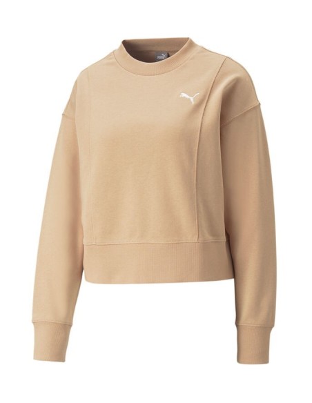 Sudadera Puma Her Crew mujer dusty tan