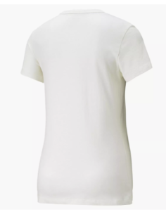 Camiseta Puma ESS+ Embroidery Tee Mujer Blanca | Casual