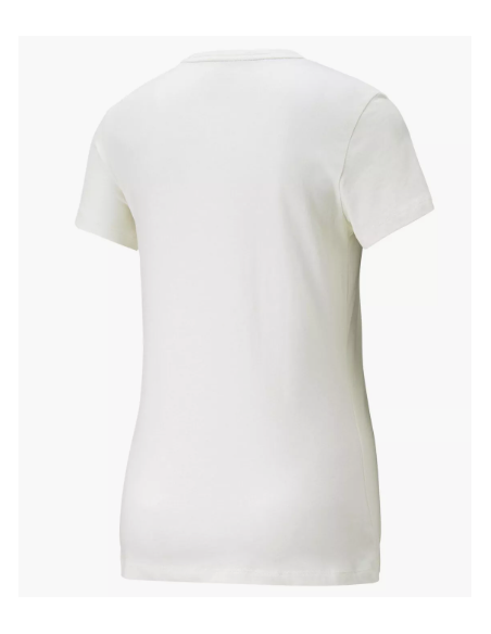 Camiseta Puma ESS+ Embroidery Tee Mujer Blanca | Casual