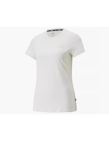 Camiseta Puma ESS+ Embroidery Tee Mujer Blanca | Casual