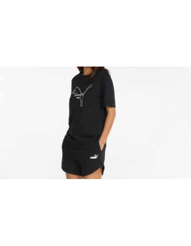 Short Puma ESS High Waist negro mujer | Básico premium