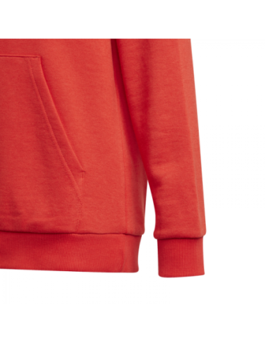Sudadera Adidas roja niño con capucha