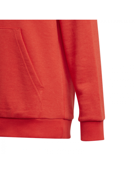 Sudadera Adidas roja niño con capucha
