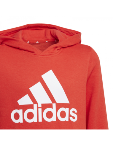 Sudadera Adidas roja niño con capucha