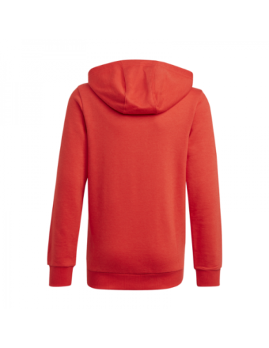 Sudadera Adidas roja niño con capucha