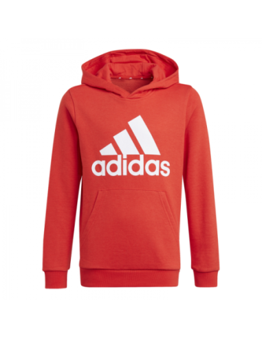 Sudadera Adidas roja niño con capucha
