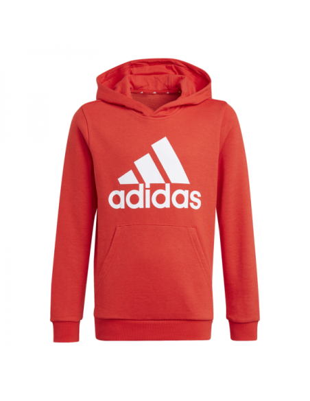 Sudadera Adidas roja niño con capucha