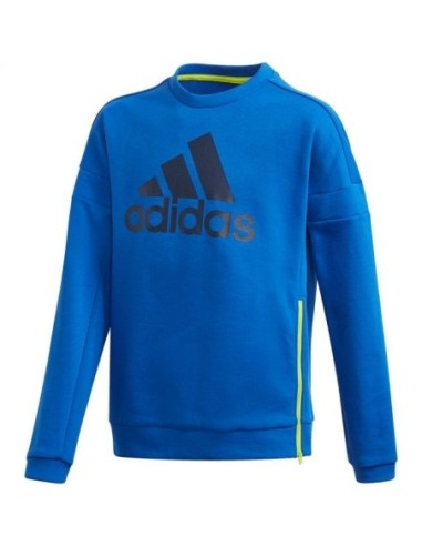 Sudadera Adidas azul niño B BR Crew