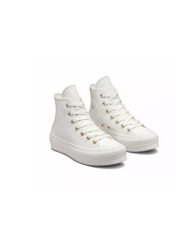 Zapatillas Converse Chuck Taylor Blancas|Comprar converse Piél en Plataforma