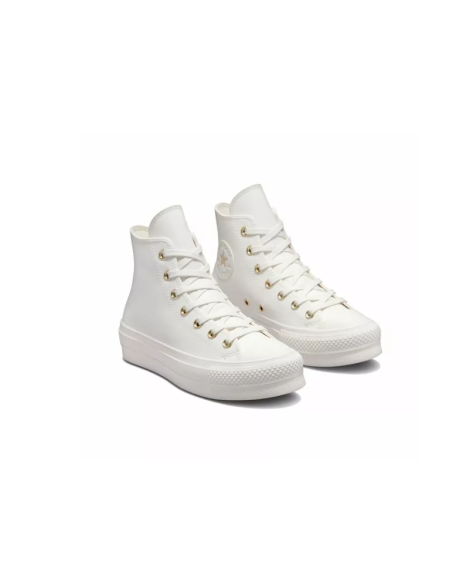 Zapatillas Converse Chuck Taylor Blancas|Comprar converse Piél en Plataforma