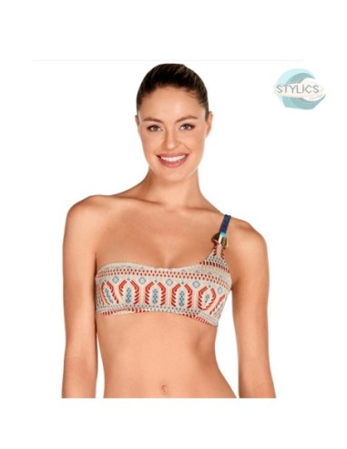 Bikini asimétrico Dolores Cortés Pasarela | Diseño lujo