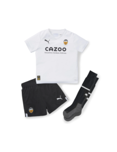 Conjunto Puma Valencia CF Niño 1ª Equipación 22/23 Blanco 2