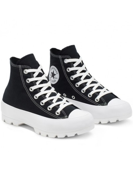 Zapatilla Mujer Converse Star Lugged High Top Negro/Blanco 565901C