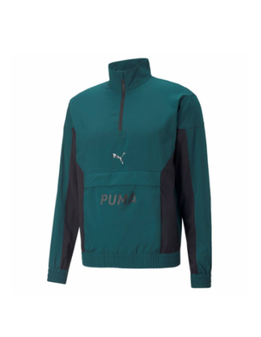 Cortavientos Puma Fit Woven 1/2 Zip Hombre Verde