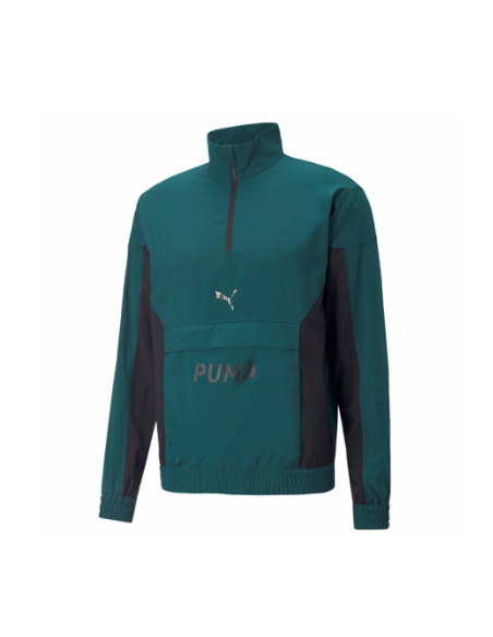Cortavientos Puma Fit Woven 1/2 Zip Hombre Verde