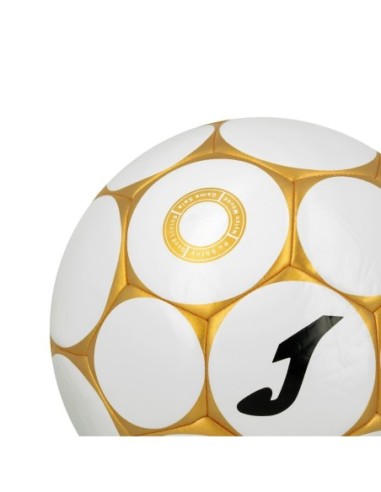 Balón sala Joma Hybrid Game | Blanco-dorado y control