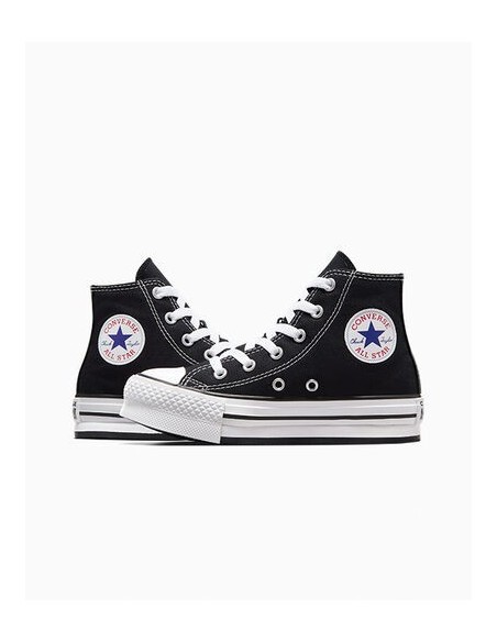 Zapatillas Converse All Star Junior Bota Negro|Comprar converse plataforma junior
