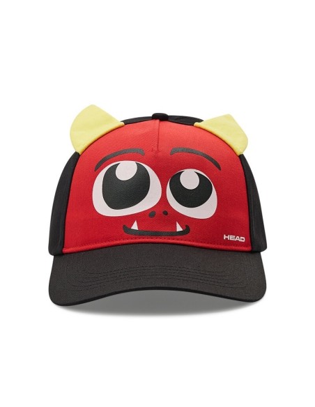 Gorra infantil Head Kids Cap Monster ajustable Rojo-Negro