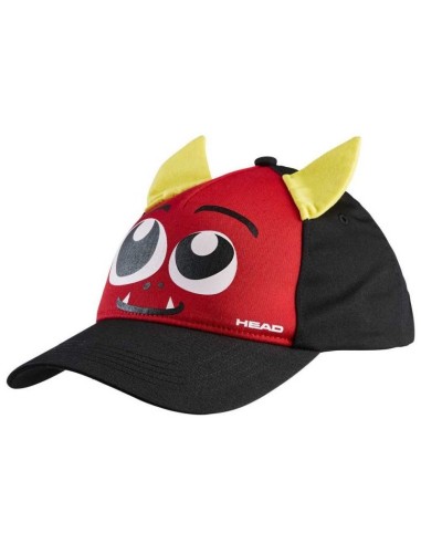 Gorra infantil Head Kids Cap Monster ajustable Rojo-Negro