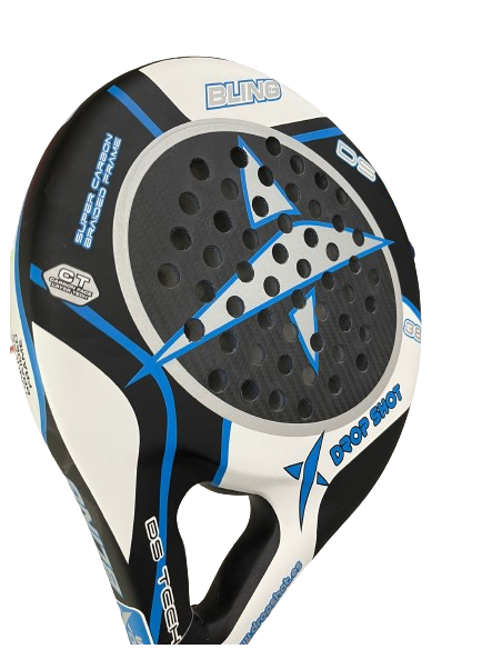 Pala de Pádel Drop Shot Bling DS 38 |Comprar pala de Pádel Blanco y Azul