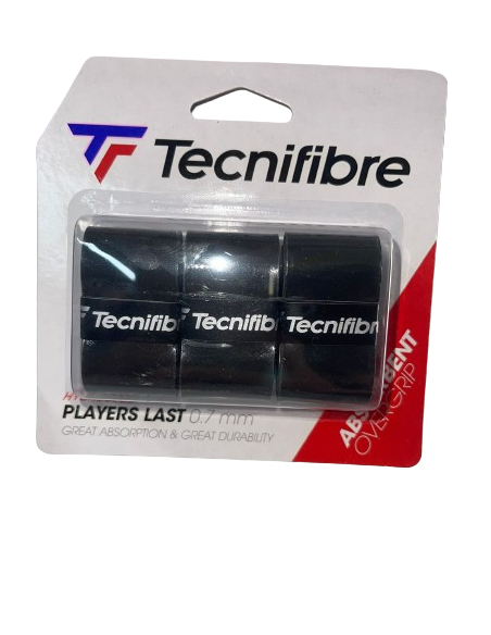 Caja de 12 packs de 3 Sobre Grip para raqueta Tecnifibre Players Last