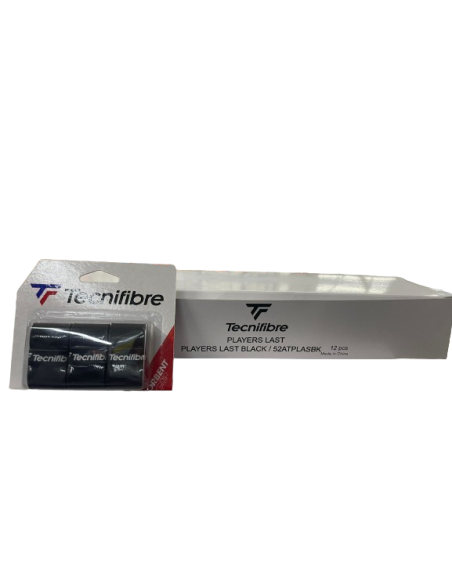 Caja de 12 packs de 3 Sobre Grip para raqueta Tecnifibre Players Last