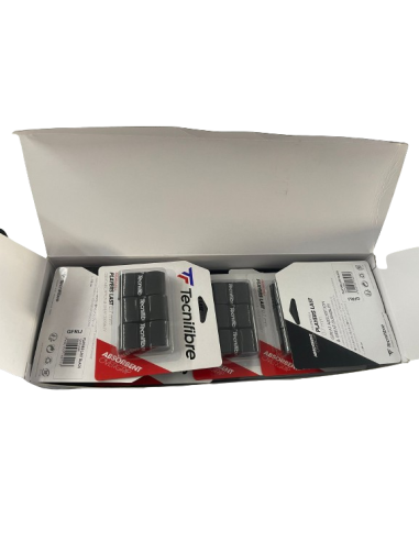 Caja de 12 packs de 3 Sobre Grip para raqueta Tecnifibre Players Last