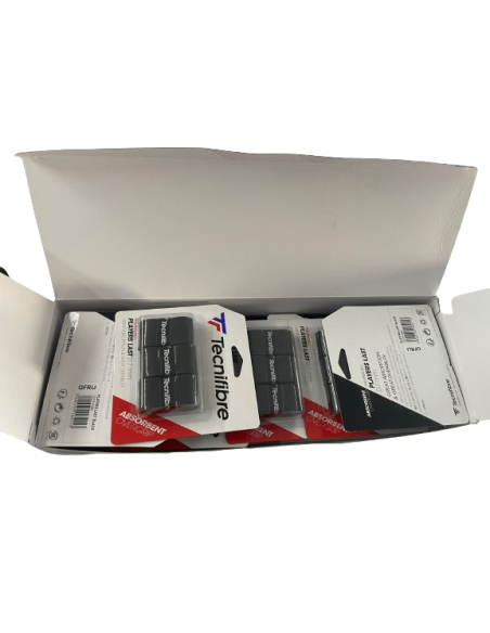Caja de 12 packs de 3 Sobre Grip para raqueta Tecnifibre Players Last