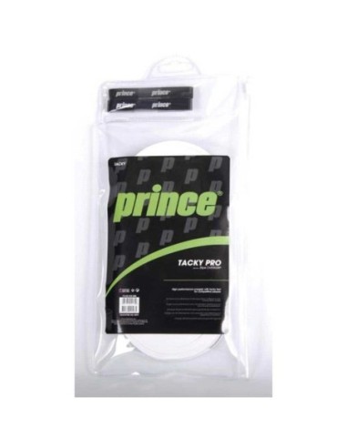Pack de 2 rollos de 30 sobre grips Prince Tacky Pro de 0,6mm en color