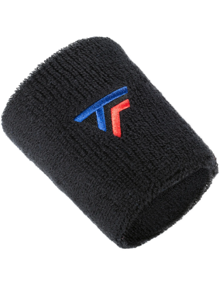 Muñequera Tecnifibre Poignets Wristband en color Negro-54WRXLBLAC