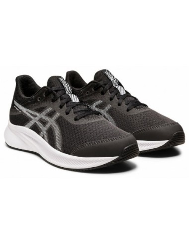 Zapatillas Asics Patriot 13 GS Negro y Blanco|Comprar deportivas running Kids