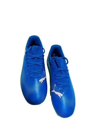 Puma Future 7 Play Mg Azul y Blanco | Botas fútbol