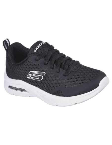 Zapatillas Skechers Microspec Max Blanco y Negro|Comprar deportivas Skechers