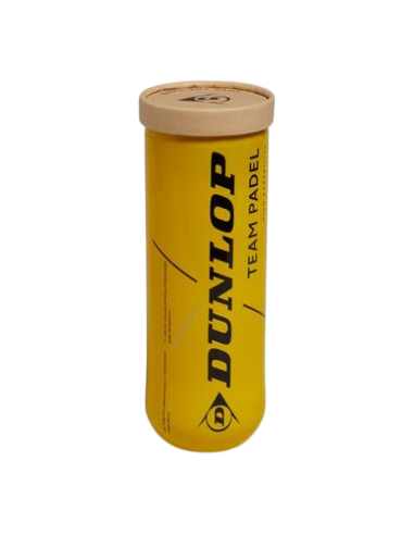 Pelotas Padel Dunlop Team Padel Bote de 3 Pelotas Duraderas-60155