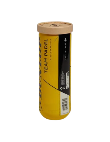 Pelotas Padel Dunlop Team Padel Bote de 3 Pelotas Duraderas-60155