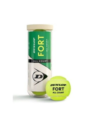 Pelotas Tenis Dunlop Fort All Court Bote 3 Pelotas Resistentes-601605
