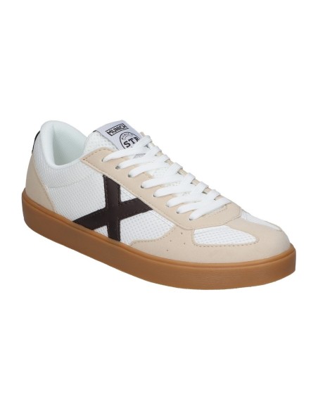 Zapatillas Casual Hombre Munich BE-4118 Blancas Comodas-4046041