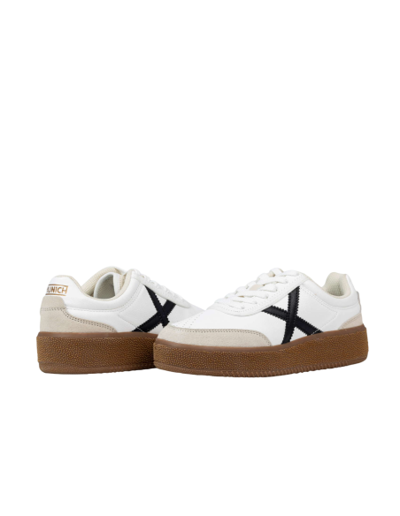 Zapatillas Casual Mujer Munich BE-4078 Blanco Comodas-4078904