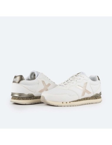 Zapatillas Casual Mujer Munich BE-4118 Blanco Comodas-4150247