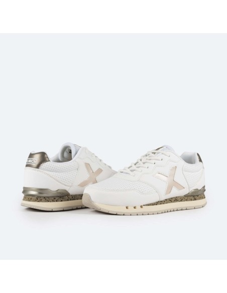 Zapatillas Casual Mujer Munich BE-4118 Blanco Comodas-4150247