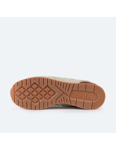 Zapatillas Casual Hombre Munich Dash 252 Beige Comodas-4150252