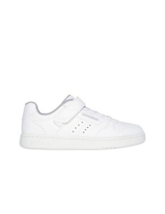 Zapatillas Deportivas Para Niños Skechers Street Resistentes Blancas-405638L/WHT