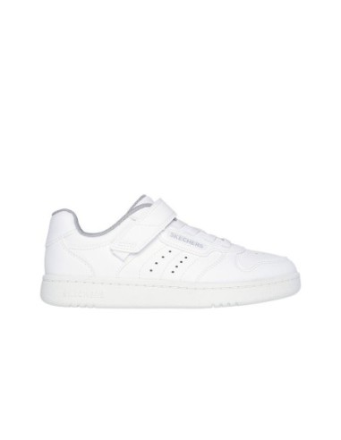 Zapatillas Deportivas Para Niños Skechers Street Resistentes Blancas-405638L/WHT