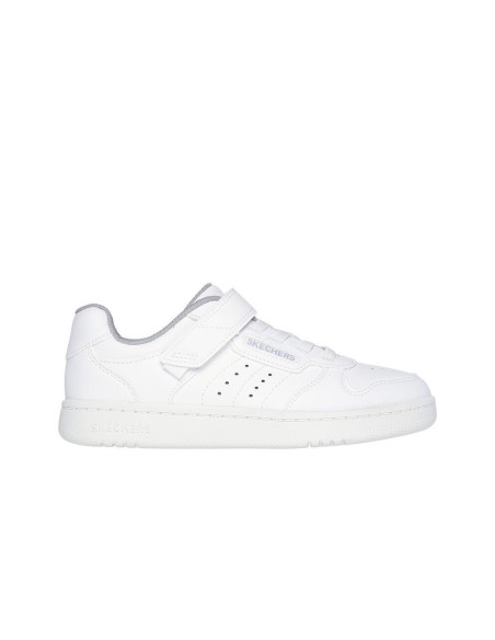 Zapatillas Deportivas Para Niños Skechers Street Resistentes Blancas-405638L/WHT