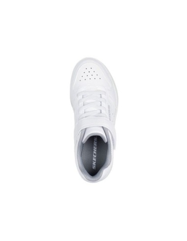 Zapatillas Deportivas Para Niños Skechers Street Resistentes Blancas-405638L/WHT