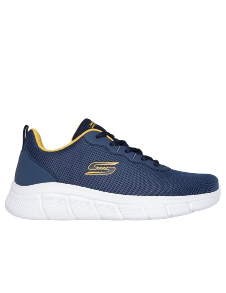 Zapatillas Deportivas Hombre Skechers BOBS Sport B Flex Azul Comodas-118109/NVY